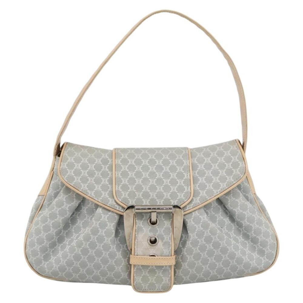 Celine C Macadam Shoulder Bag Light Blue